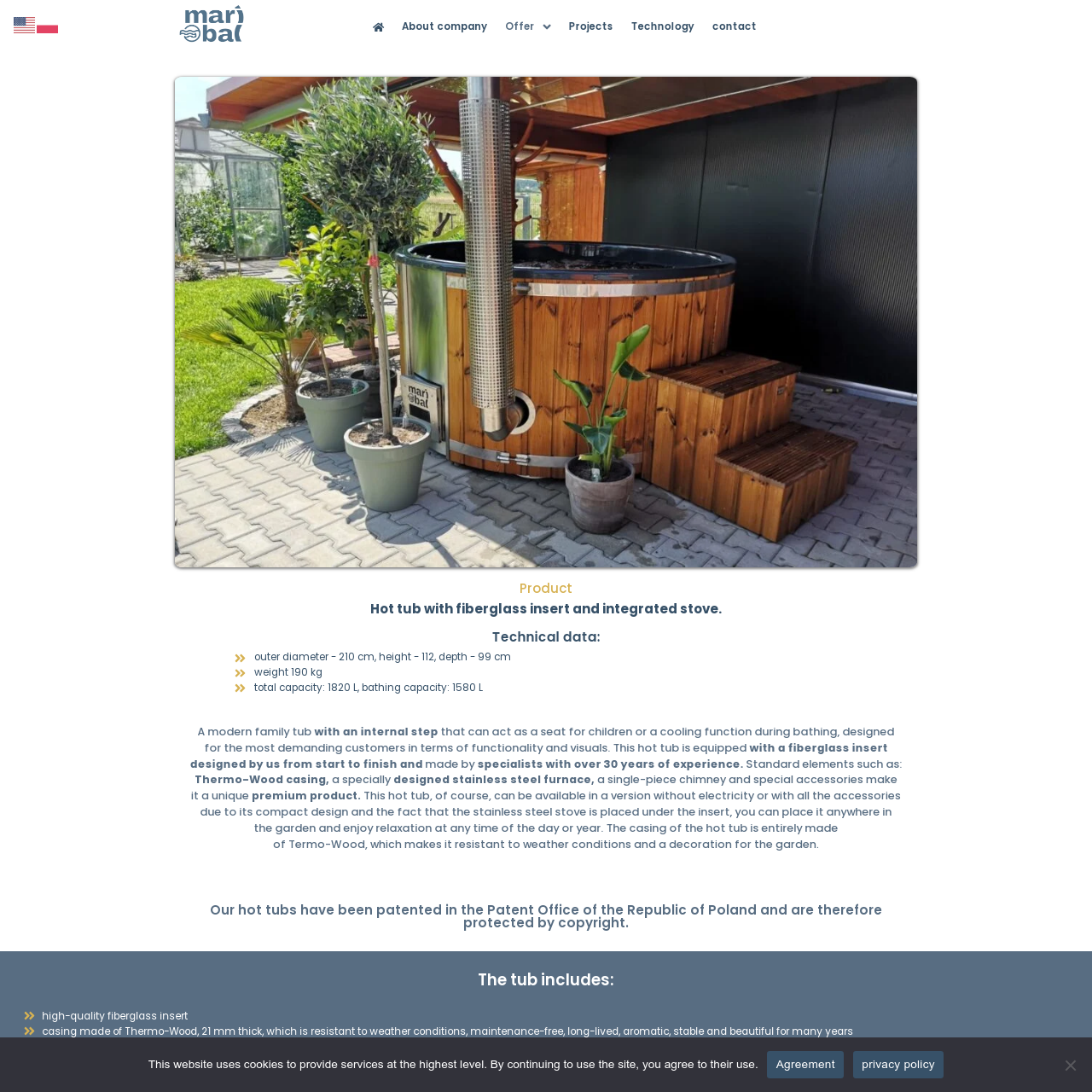 maribal.pl product page screenshot