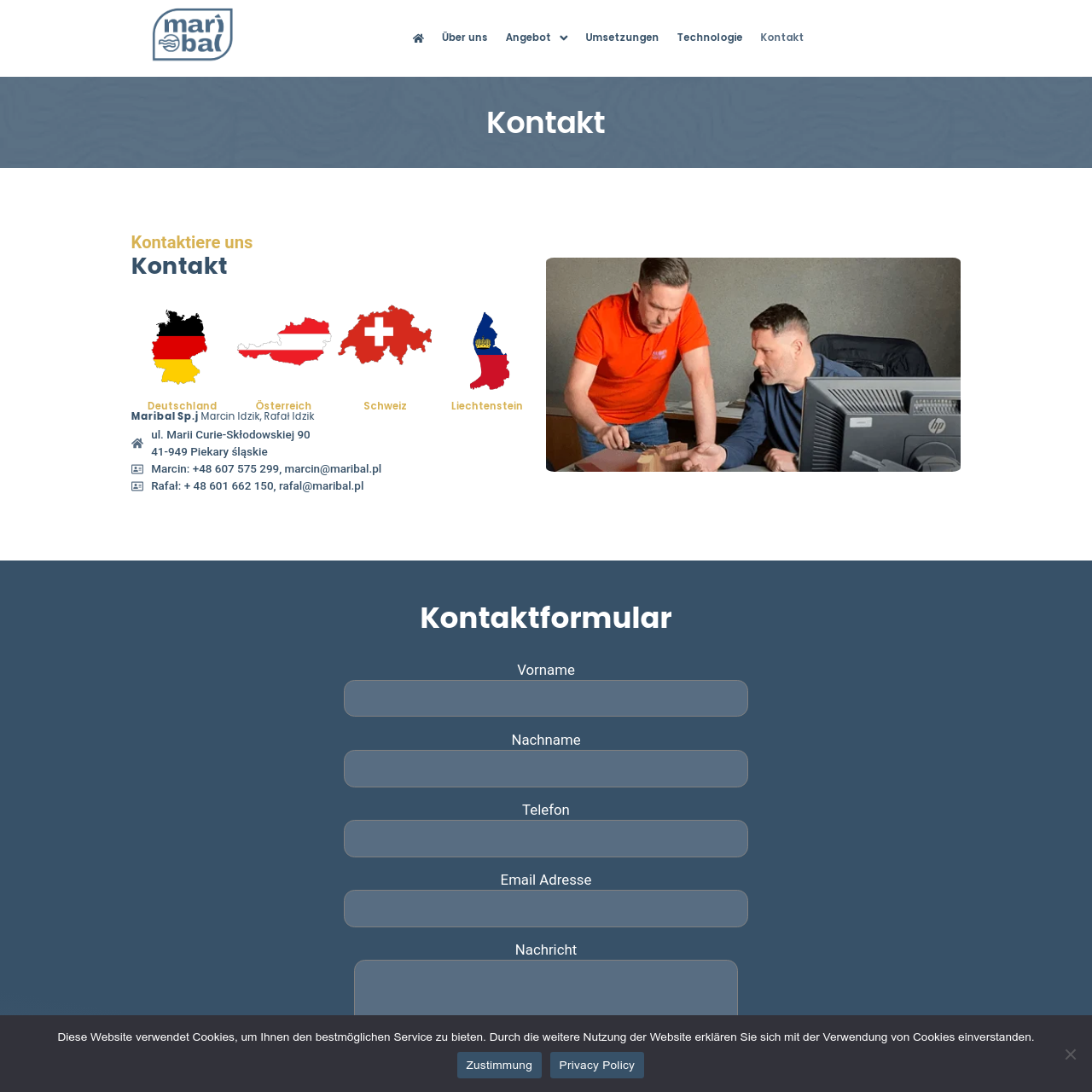 maribal.de contact page