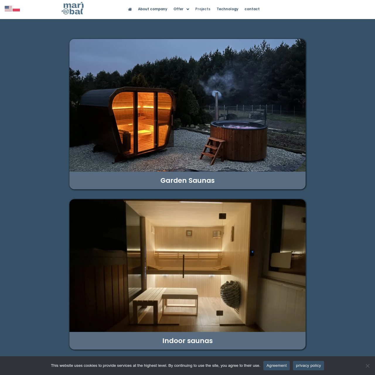 maribal.pl portfolio page screenshot