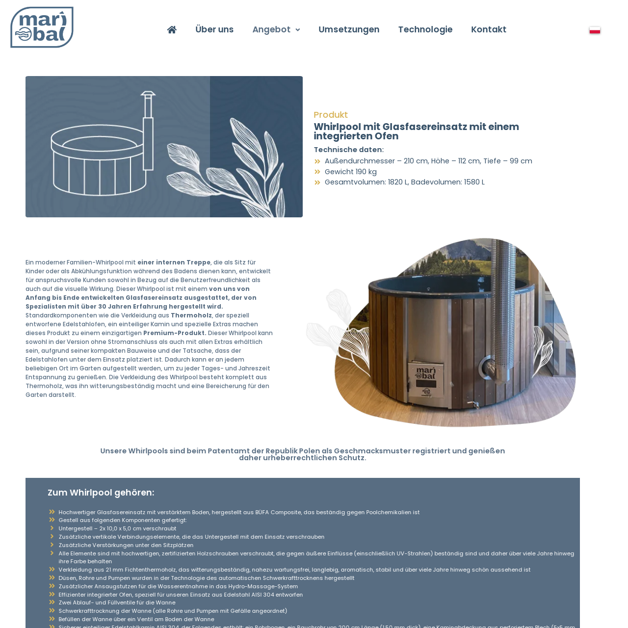 maribal.de product page screenshot